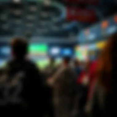 Engagement in Sports Betting Activities Vibrant sports event showcasing various betting options